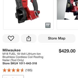 Milwaukee Fuel Nail Gun 