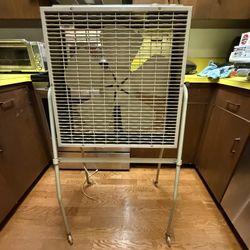 Awesome vintage MCM Air King large box fan on wheels works great!
