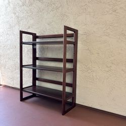 One Apple Furniture Solid Wood Heavy Folding Shelving Unit Bookcase Book Case