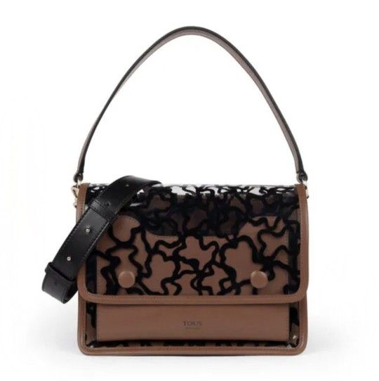 TOUS Medium Transparent and Brown Audree Crossbody Bag