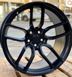 Dodge Charger Widebody 20x11 new hellcat style gloss or Matt blk rims set zero offset