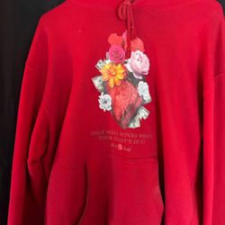Red hoodie size L