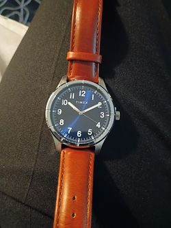TIMEX LEATHER WATCH NEVER WORN