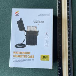 Waterproof Cigarette Case (black, fits 20)