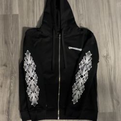 Chrome Hearts Zip Up Hoodie (Size Medium)