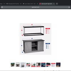 75 Gal And 37 Gal Bow front Aquariums 