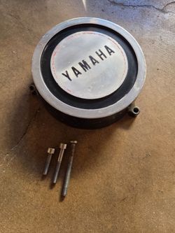 Vintage Yamaha Engine Stator / Side Cover with Bolts