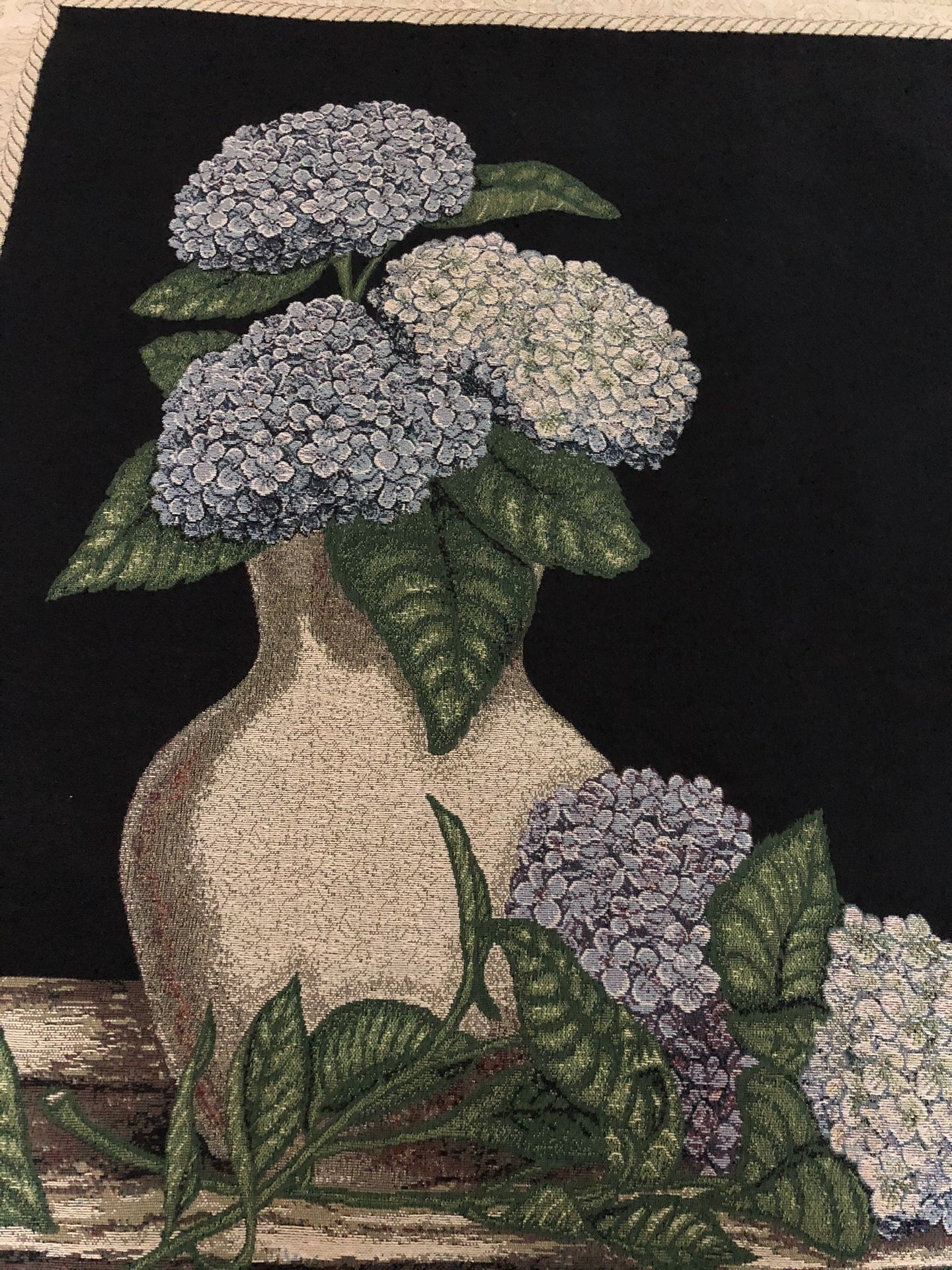 Tapestry With A Metal Rod