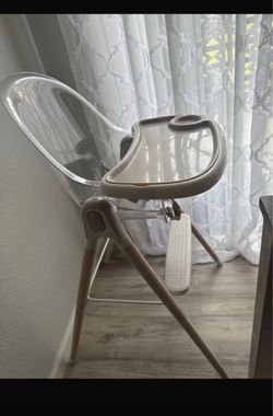 Baby High Chair with Clear Seat and Tray