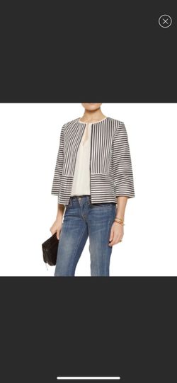 Tory Burch used Rene striped jacket. Size 2