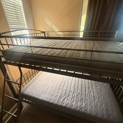 Full over Full Bunk Bed + 2 Mattresses Included Price: $300 (best offer)