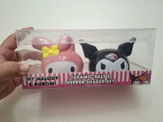 My Melody & Kuromi & Melody Ceramic Salt & Pepper Shaker Set