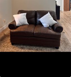 Leather Love seat