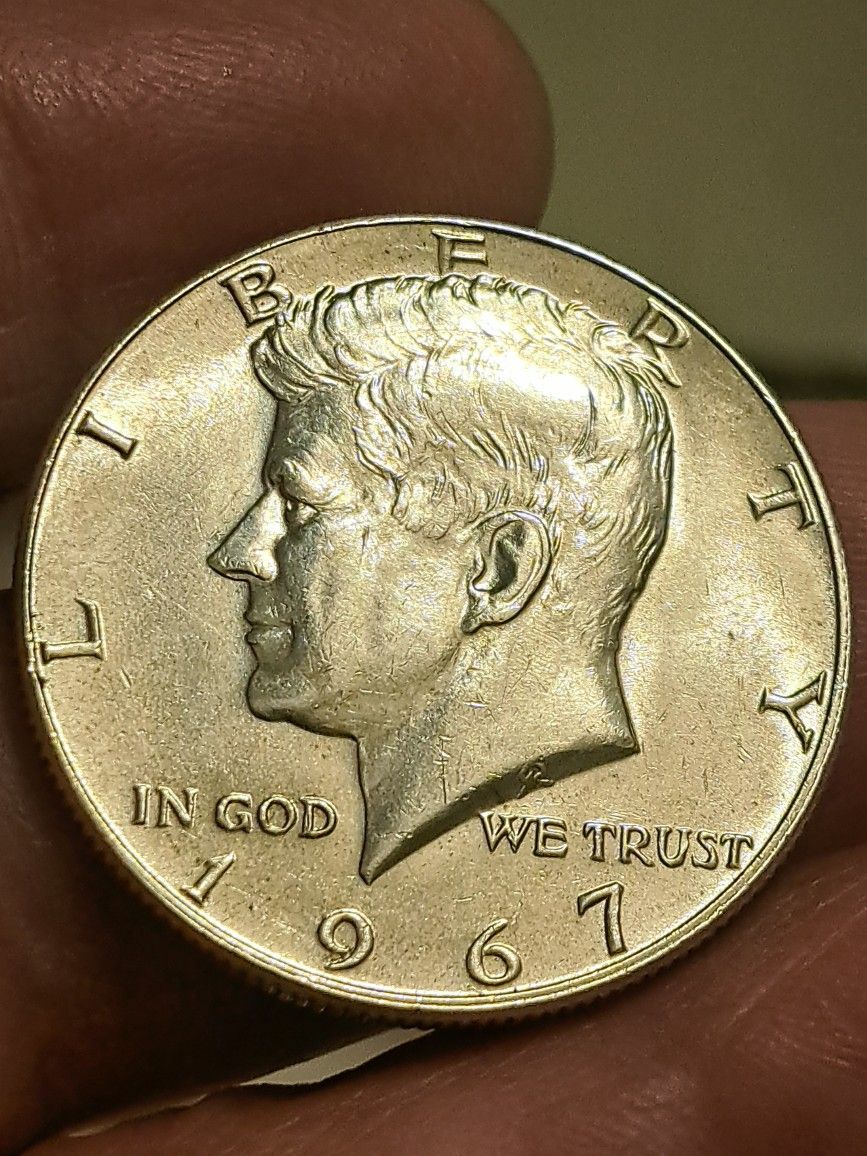 50 cent 1967 silver coin