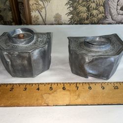 Chinese Antique Pewter Tea Caddies 