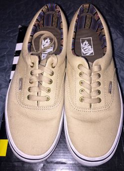 Men's Vans Beige canvas sneakers size 9.5