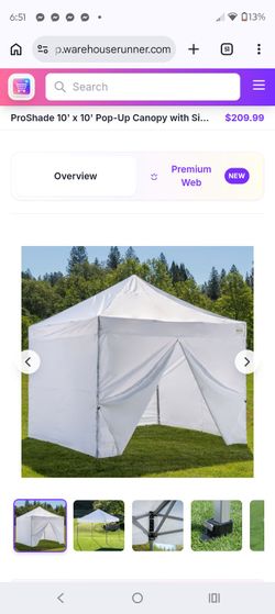 10x10  Pro screen Canopy $75