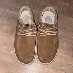 Brown loafer “Hey Dude” shoes