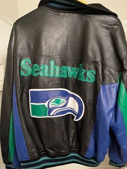 Genuine Leather Seahawk Jacket Nostalgic Seahawk