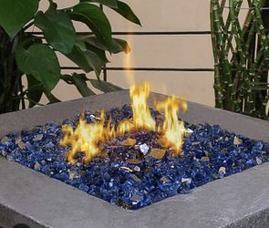 FIREPLACE GLASS CHUNKS /NEW