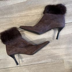 STEVE SUEDE FUR BOOTS 