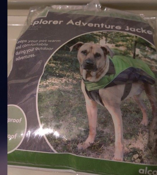 Alcott Explora Adventure Jacket Dog Size Medium 18 To 26 In. Waterproof Windproof Dirt Resistant