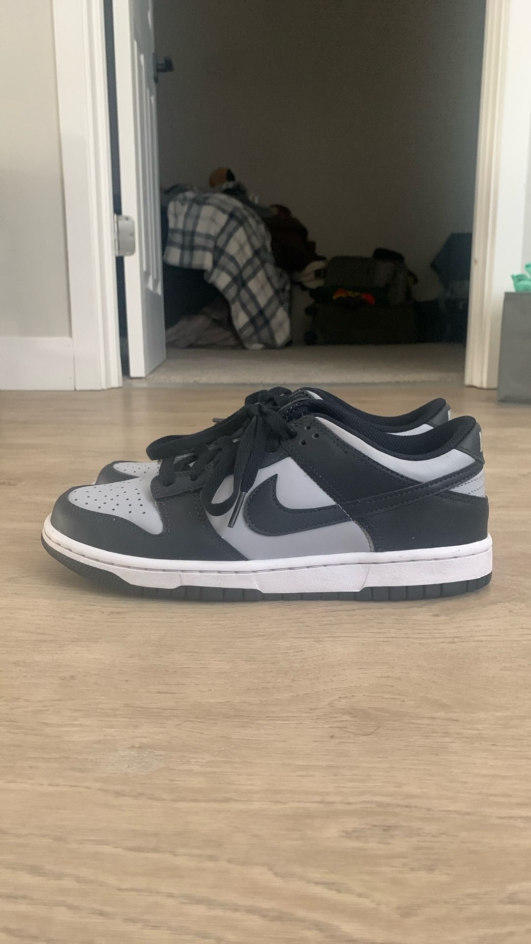 Black And Gray Nike Shoes