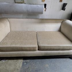 FREE BEIGE SOFA/COUCH-NO BACK CUSHION