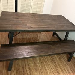 Dining Table & Bench