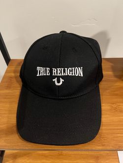 True Religion Black Baseball Cap