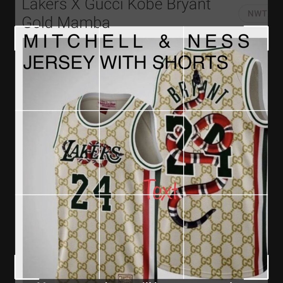 AUTHENTIC MITCHELL NESS GUCCI LAKERS 24 C JERSEY SET for Sale in Bakersfield CA OfferUp