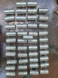 Lot of 43 Galvanized Steel EMT Set-Screw Conduit Couplings 3/4"