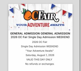OC Fair Ticket General Admission