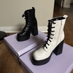 Two Pairs of Madden Girl Heeled Boots