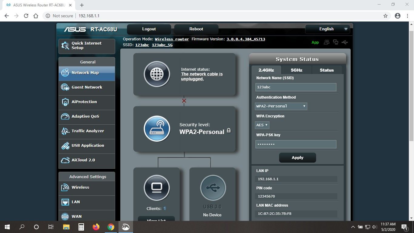 Asus TMAC1900 Running RTAC68U Firmware for Sale in Stanton, CA OfferUp