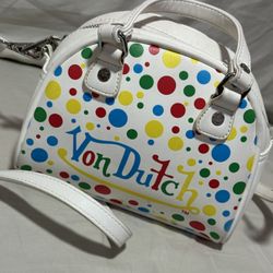 Von Dutch Polka Dot Purse