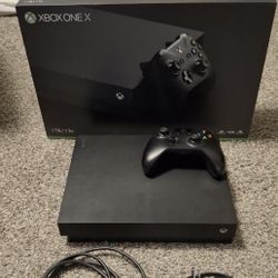 Xbox One X Video Game Console with Box