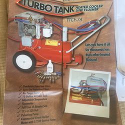 Brand New G-TEC Turbo Tank TCF-7A Heated Cooler Line Flusher - Professional Grade Equipment