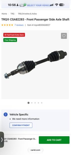Chevy equinox Axle