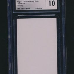 CGC Grade 10 Black Magic The Gathering Filler Trading Card(Grail)