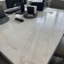 Marble dining Table w/ 6 Chairs 
