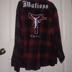 Blood Red Flannel "Mafioso" Brand