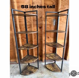 5-Tier Corner Shelf Unit – 58 Inches Tall