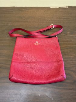 Kate Spade Leather Crossbody Bag Red