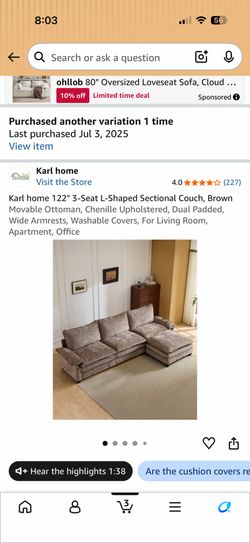 Sectional couch