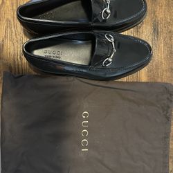 New Men’s Gucci Black Shoes Size 10 With Dust Bag 