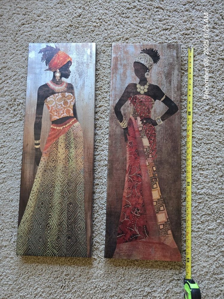 2 Canvas-like Art Textured Wall Decor Pictures