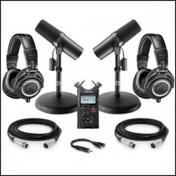 Full podcasting + YouTube + Streaming Equipment Set Up