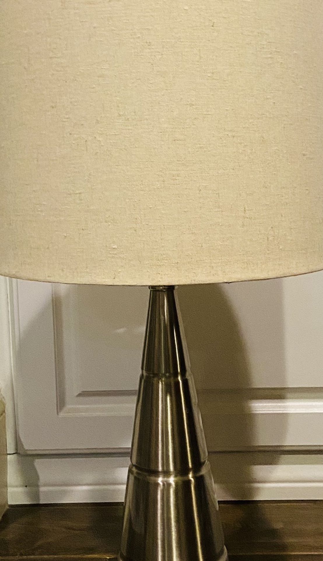 Lamp With Silver Base