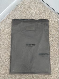 Essentials fear of God t shirt grey medium with tags